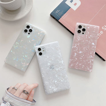 Opal Shell Square iPhone Case