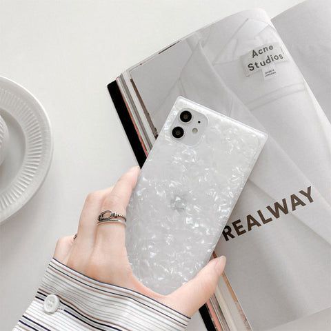 Opal Shell Square iPhone Case