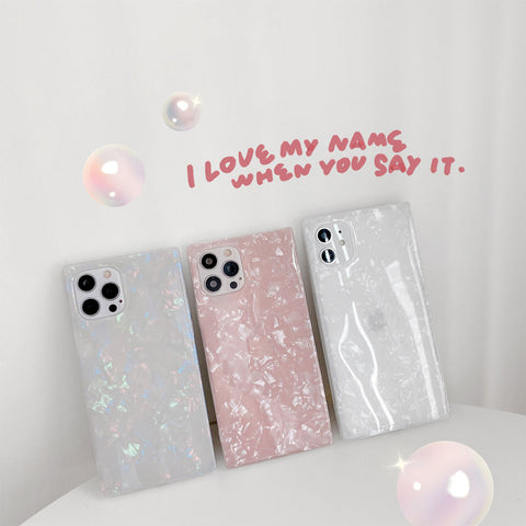 Opal Shell Square iPhone Case