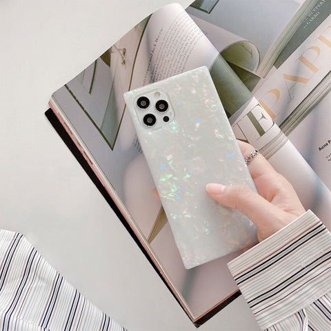 Opal Shell Square iPhone Case