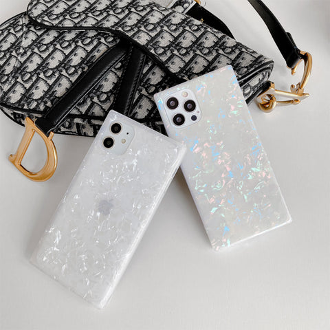 Opal Shell Square iPhone Case