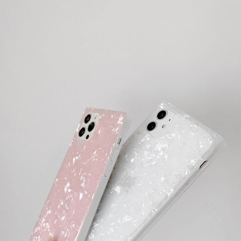 Opal Shell Square iPhone Case