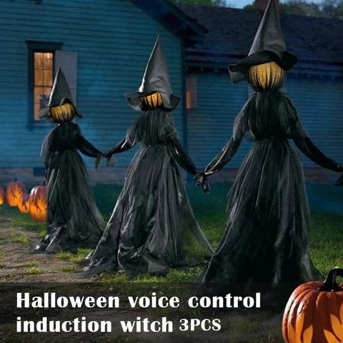 Glowing Halloween Witch Lawn Decorations