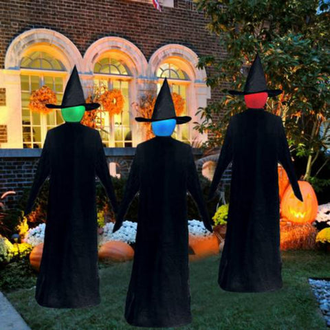 Glowing Halloween Witch Lawn Decorations