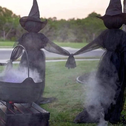Glowing Halloween Witch Lawn Decorations
