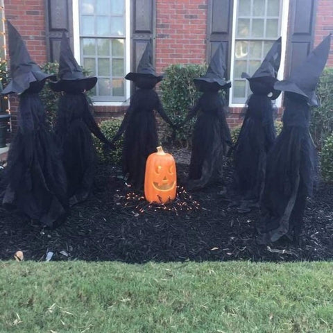 Glowing Halloween Witch Lawn Decorations