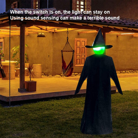 Glowing Halloween Witch Lawn Decorations