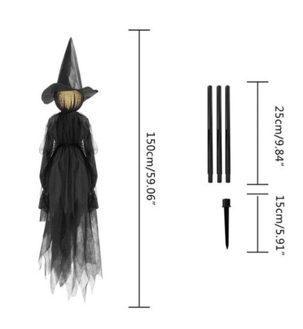 Glowing Halloween Witch Lawn Decorations