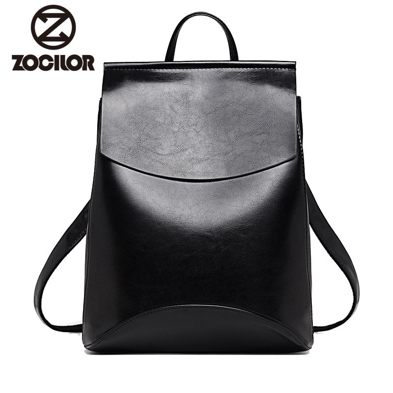 black leather backpack for girls Women's Fashion Leather Backpack – New Trend Gadgets