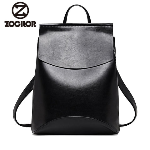 Women's Fashion Leather Backpack