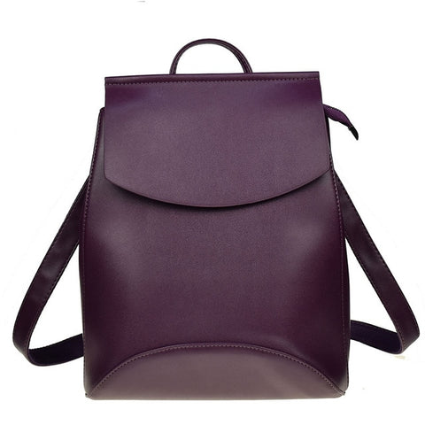 Women's Fashion Leather Backpack