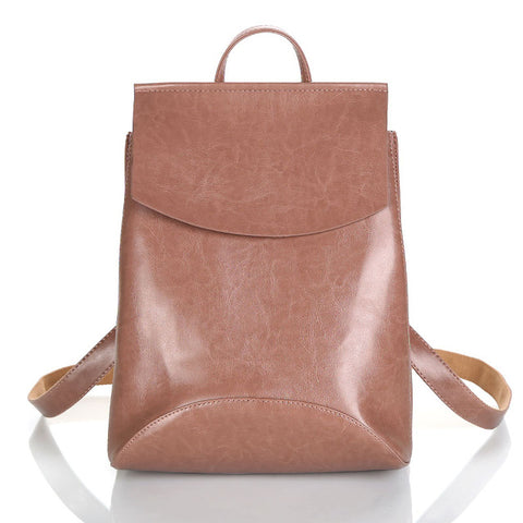 Women's Fashion Leather Backpack