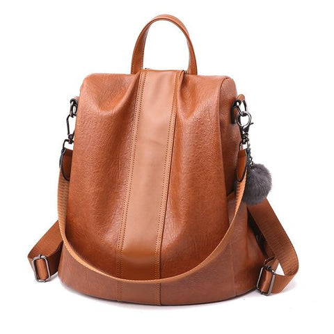 High-Quality Leather Trendy Women's Backpack - New Trend Gadgets