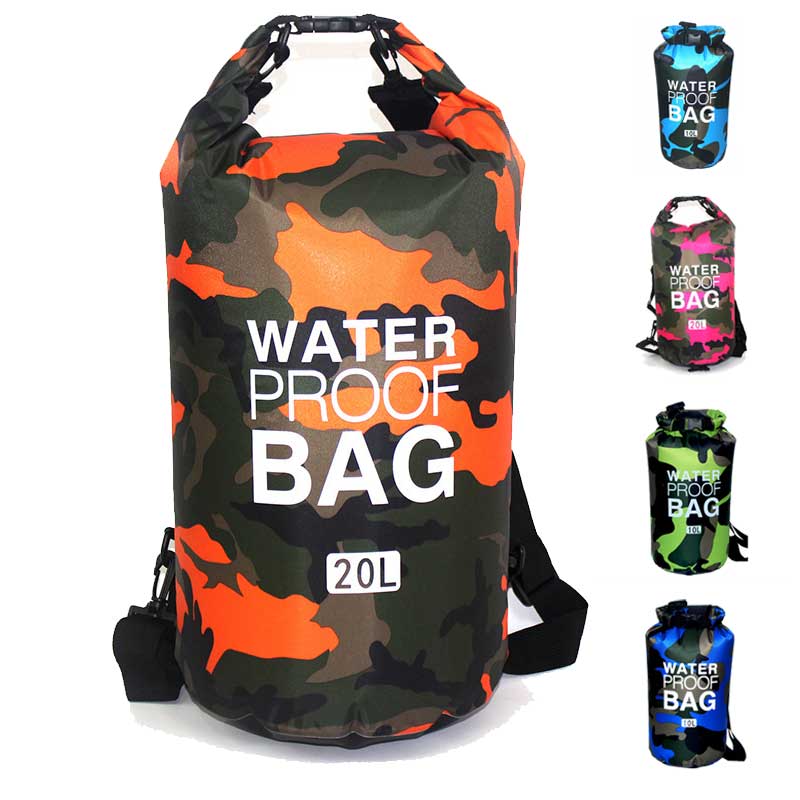 Outdoor Assorted Camouflage Portable Rafting Bags