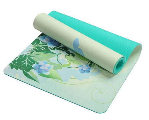 Lotus Pattern Suede Yoga Mat - New Trend Gadgets
