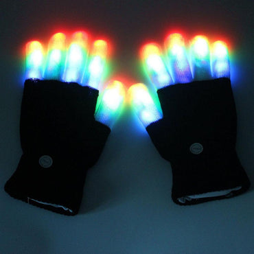 LED Flashing Rave Glow Gloves - New Trend Gadgets