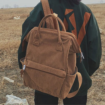 Women's Corduroy Backpack