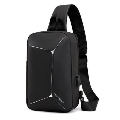 One-Strap Urban Crossbody Smart Backpack with USB Charging Port