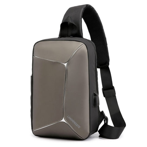 One-Strap Urban Crossbody Smart Backpack with USB Charging Port