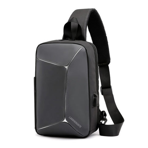 One-Strap Urban Crossbody Smart Backpack with USB Charging Port