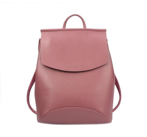 Women's Fashion Leather Backpack