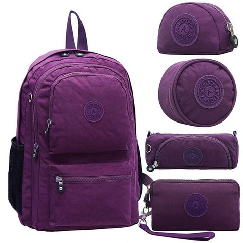 Ladies Waterproof Nylon Laptop Backpack