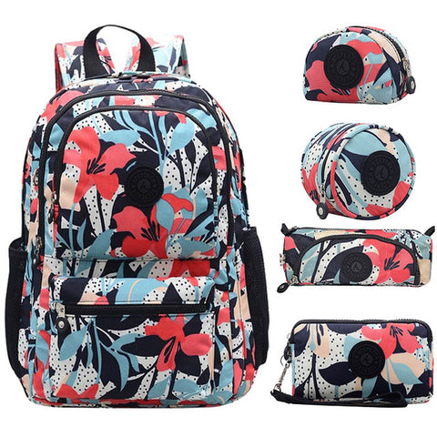 Ladies Waterproof Nylon Laptop Backpack