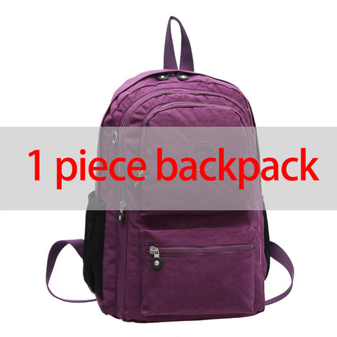 Ladies Waterproof Nylon Laptop Backpack